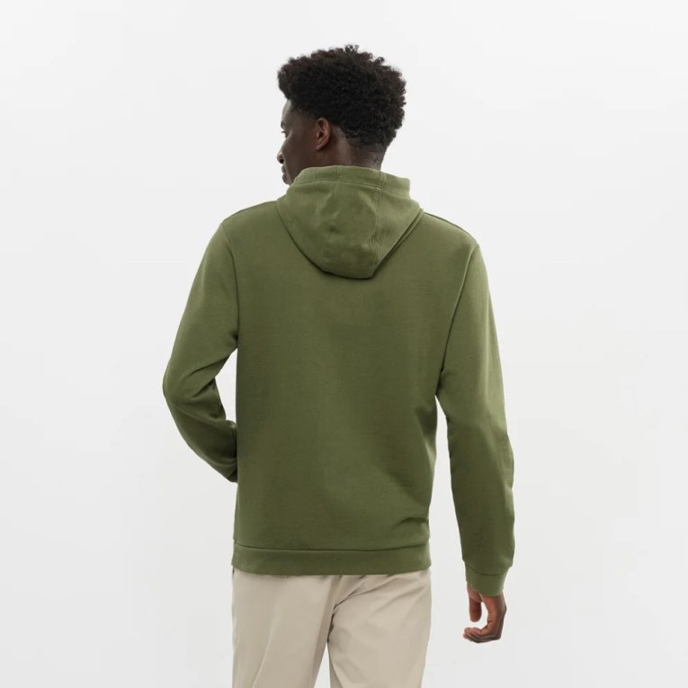 Sudadera Con Capucha Salomon Outlife Logo Summer Hombre Verde Oliva | MX LABK197